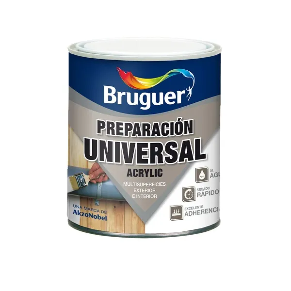 Pohjamaali Bruguer 5120577  Valkoinen Matta Tulostus Universaali Akryyli