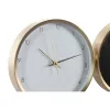 Настольные часы DKD Home Decor Белый Чёрный Позолоченный Женщина (2 штук)