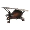 Настольные часы DKD Home Decor Позолоченный Серебристый Самолет (2 штук)
