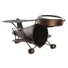Настольные часы DKD Home Decor Позолоченный Серебристый Самолет (2 штук)