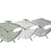 Modinātājpulkstenis DKD Home Decor Zils Balts Pelēks PVC Metāls Vintage 11,5 x 4 x 10 cm (3 gb.)