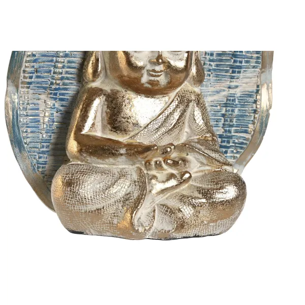 Dekoratīvās figūriņas DKD Home Decor 12,4 x 5,6 x 17,7 cm Zils Buda Tirkīzs Austrumniecisks Kails (2 gb.)