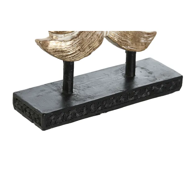 Dekoratyvinė figūrėlė DKD Home Decor 14,5 x 4 x 18,5 cm Mėlyna Turkis Tropinis Driežas Atskirtas (2 vnt.)