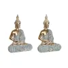 Dekoratīvās figūriņas DKD Home Decor 18,6 x 9,7 x 27 cm Zils Buda Tirkīzs Austrumniecisks Kails (2 gb.)