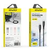 USB cable Awei CL-182C USB-C to USB-C 1.0m black