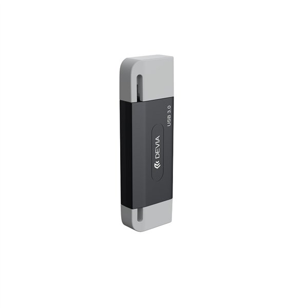 Devia card reader 2in1 EL240 USB/USB-C 3.0 black