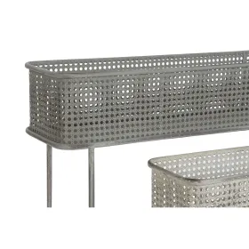 Sodinamųjų komplektas DKD Home Decor 100 x 22 x 70 cm Pilka Metalinis Balta Vintage