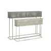 Sodinamųjų komplektas DKD Home Decor 100 x 22 x 70 cm Pilka Metalinis Balta Vintage