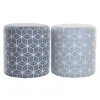 Pacelšanas Pedālis DKD Home Decor 31 x 31 x 33 cm Zils Debesu zils Ciedra Ģeometrisks Vidusjūra (2 gb.)