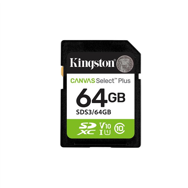 Micro SD Card Kingston CANVAS Select Plus 64 GB