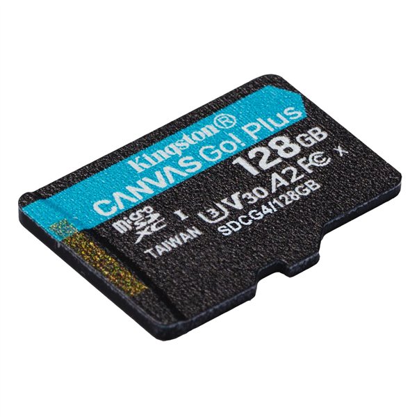 Micro SD Memory Card with Adaptor Kingston CANVAS Go! Plus 128 GB