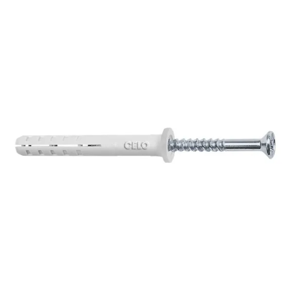 Sienas spraudņi un skrūves CELO NP 5 x 50 mm Tērauds Plakana galva (100 gb.)