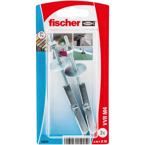 Dygliai Fischer VVR M4K 15025 Metalinis (2 vnt.)