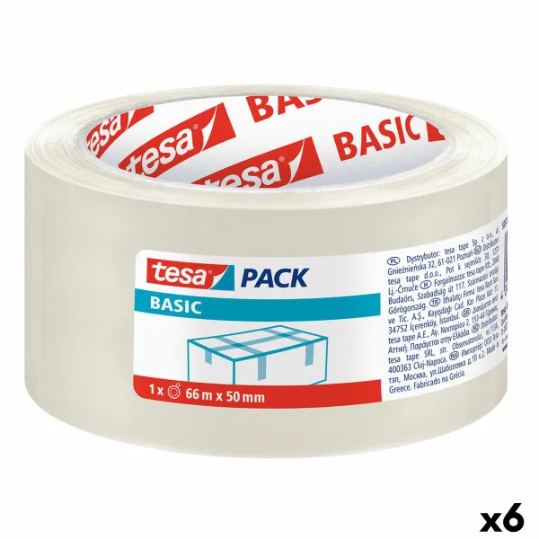 Lipni juosta TESA Pakuotės Skaidrus 50 mm x 66 m (6 vnt.)