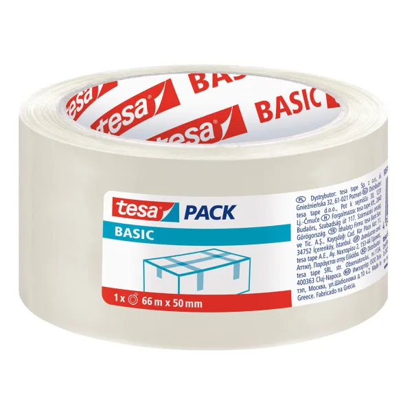 Клейкая лента TESA упаковки Прозрачный 50 mm x 66 m (6 штук)