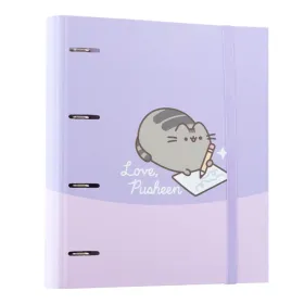 Pusheen - A4 binder from the Moments collection (4 rings, elastic band)