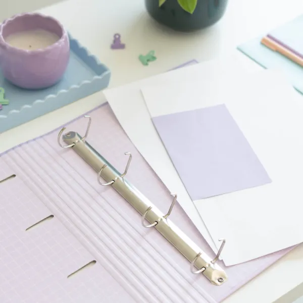 Pusheen - A4 binder from the Moments collection (4 rings, elastic band)