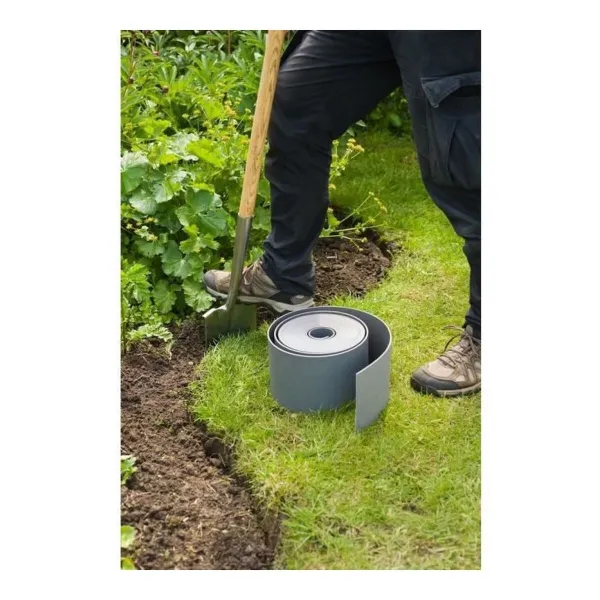 Puutarha-aita Nature Harmaa Polyetyleeni 7,5 cm x 10 m