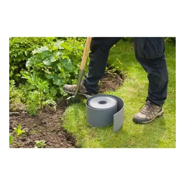 Puutarha-aita Nature Harmaa Polyetyleeni 7,5 cm x 10 m