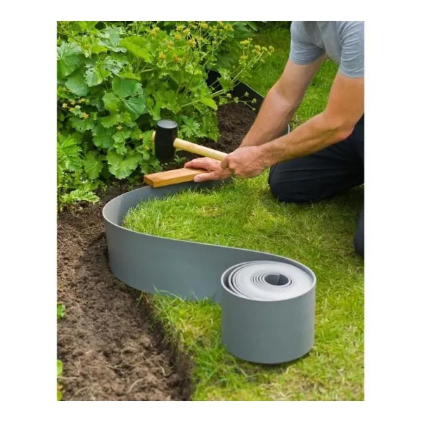 Puutarha-aita Nature Harmaa Polyetyleeni 7,5 cm x 10 m