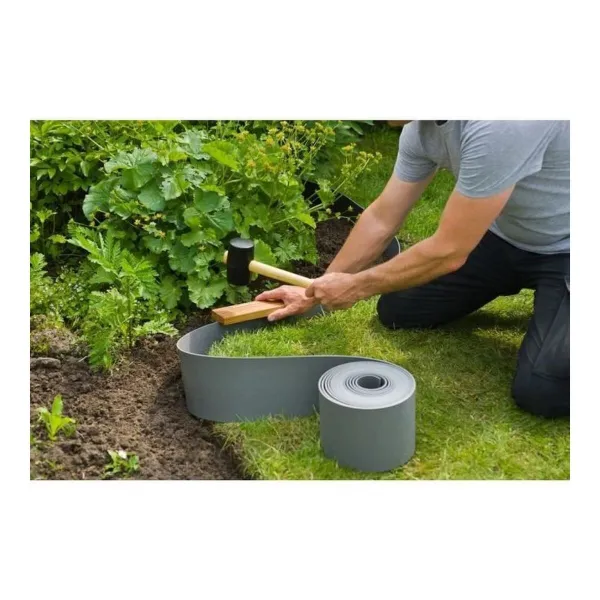 Puutarha-aita Nature Harmaa Polyetyleeni 7,5 cm x 10 m