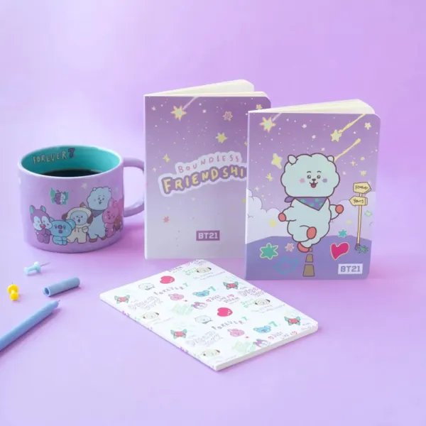 BT21 - Set of A6 RJ notebooks (3 pieces)