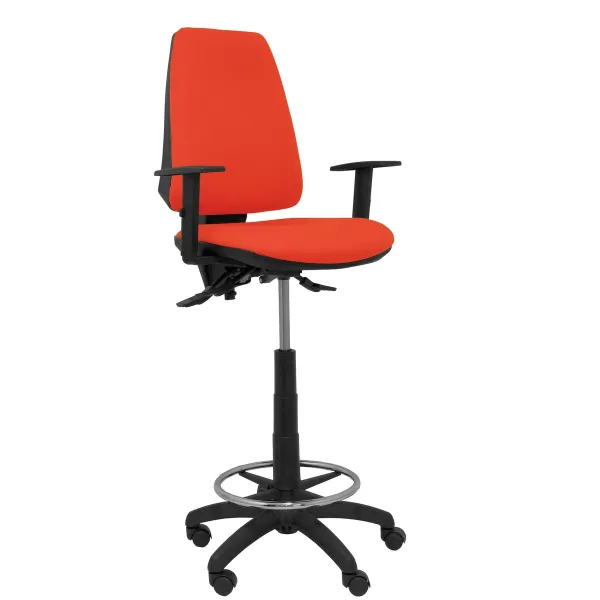 Stool Elche S Piqueras y Crespo 05B10RN Dark Orange PVC