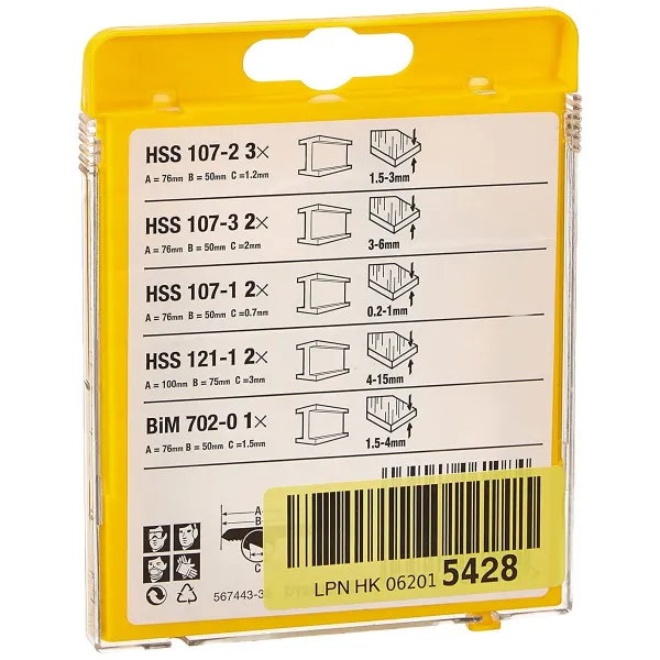 Sahanterä Dewalt DT2292-QZ Metalli 10 Kappaletta