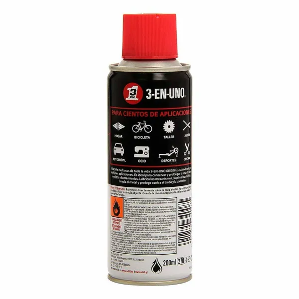 Tepalinė alyva 3-En-Uno 34135 200 ml Spray Daugkartinis naudojimas