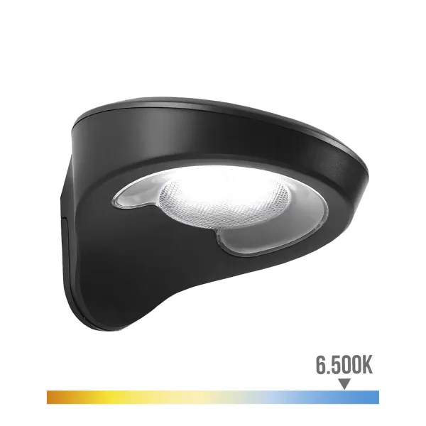 LED sienas gaisma EDM 31852 Melns 2 W 1,8 W 200 Lm 155 Lm Solārais Kustības Sensors (6500 K)