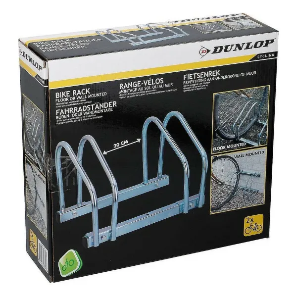 Pyöräteline Dunlop Lattia 2 paikkaa 27 x 40 x 32,5 cm Teräs