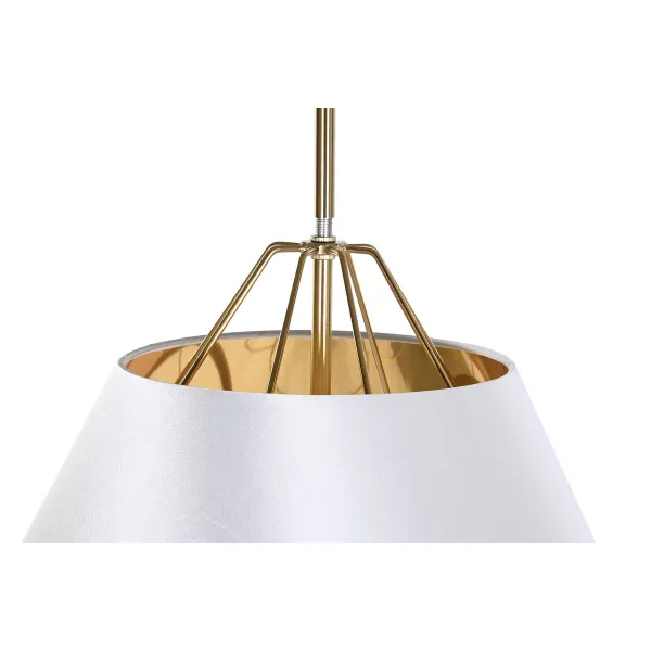 Pakabinamas apšvietimas DKD Home Decor Balta Auksinis PVC Metalinis 50 W 38 x 38 x 32 cm