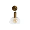 sienas Lampa DKD Home Decor Bronza Metāls Stikls 50 W Moderns 220 V 20 x 25 x 28 cm