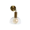 sienas Lampa DKD Home Decor Bronza Metāls Stikls 50 W Moderns 220 V 20 x 25 x 28 cm
