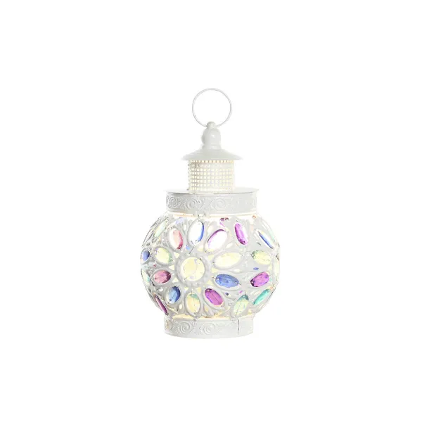 Pöytälamppu DKD Home Decor Metalli Valkoinen Monivärinen 220 V 50 W 19 x 19 x 33 cm