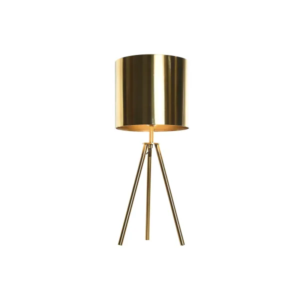 Pöytälamppu DKD Home Decor Kullattu Metalli 25 x 25 x 56 cm 220 V 50 W 25 x 25 x 60 cm