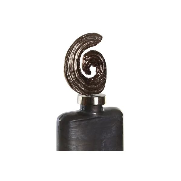 Vāze DKD Home Decor 17 x 9 x 47 cm Stikls Alumīnijs Daudzkrāsains Moderns