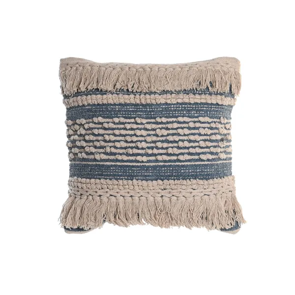 Pagalvėlė DKD Home Decor Mėlyna 45 x 10 x 45 cm Balta Boho