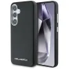 Karl Lagerfeld Saffiano Full Wrapped Elongated Metal Logo MagSafe - Case for Samsung Galaxy S25 (black)