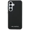 Karl Lagerfeld Saffiano Full Wrapped Elongated Metal Logo MagSafe - Case for Samsung Galaxy S25 (black)