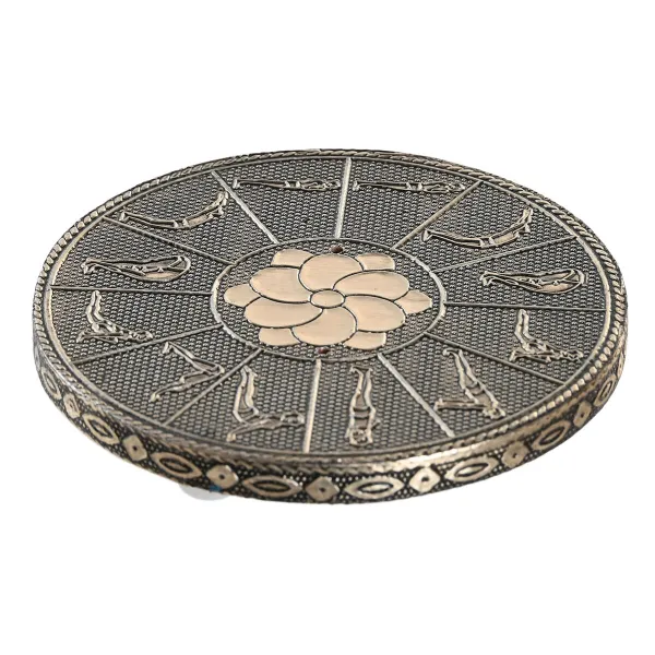 Eterinių aliejų degiklis DKD Home Decor Medžio Aliuminis Indas 10 x 10 x 1 cm Smilkalai