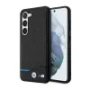BMW Leather Carbon Blue Line - Case for Samsung Galaxy S23+ (Black)