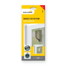 Mosquito net Schellenberg Anthracite Fibreglass 5 x 100 cm Mosquito net Adhesive