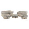 Набор корзин DKD Home Decor Спирали Средиземноморье 48 x 38 x 13 cm