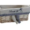 Krepšelio rinkinys DKD Home Decor Spiralės Viduržemio 48 x 38 x 13 cm