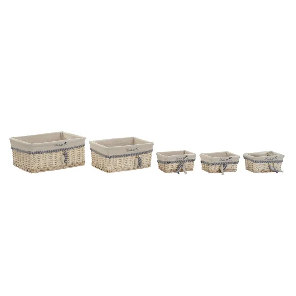 Korisetti DKD Home Decor Spiraalit Välimeren 48 x 38 x 13 cm