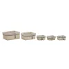 Krepšelio rinkinys DKD Home Decor Spiralės Viduržemio 48 x 38 x 13 cm