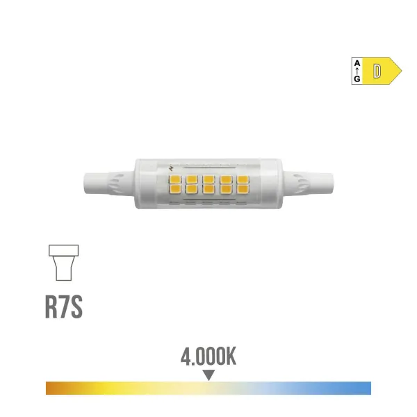 LED lemputė EDM 98989 D 5,5 W 58 W R7s 600 lm Ø 1,5 x 7,8 cm Linijinis (4000 K)