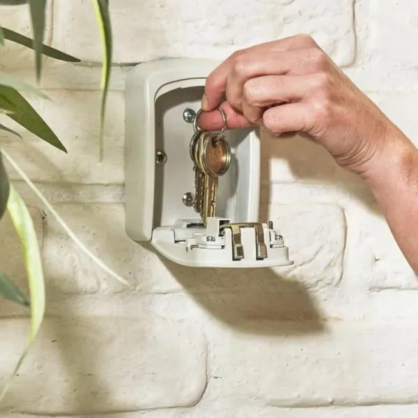 Seifa lādīte Master Lock 5401EURDCRM Atslēgas Balts Pelēks Metāls Alumīnijs 8 x 3 x 12 cm
