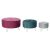 Pacelšanas Pedālis DKD Home Decor 80 x 80 x 45 cm Metāls Poliesters Samts